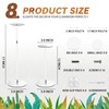 Estleys 8 Pcs Acrylic Hat Stand, 12" to 17" Clear