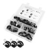 TEHAUX 47pcs R Shaped Stainless Steel Hose Clamp Kit with