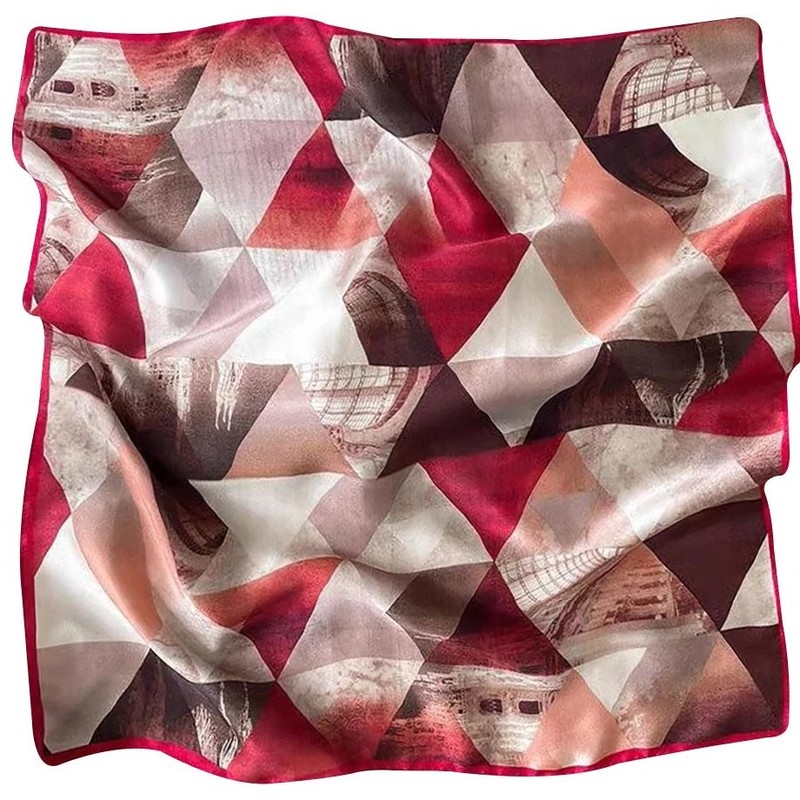 Mulberry Silk Scarf – Silk Square Scarf Women, Silk Headband