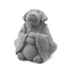 Modern Artisans Meditating Dog - Cast Stone Desk Pet, 3"