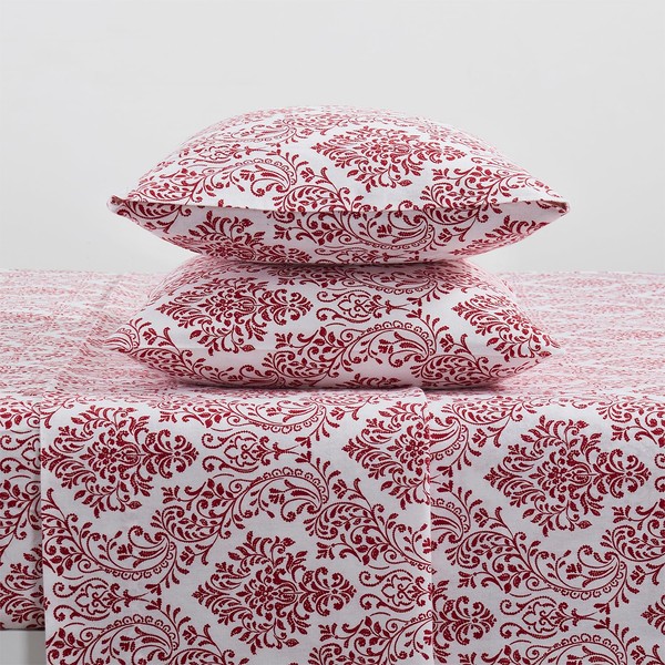 Tahari Home - King Sheets, 4-Piece Cotton Flannel Bedding with