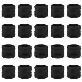 Lipodo Freedom Multifunctional Headscarf Unisex Summer Winter Pack of 20, black