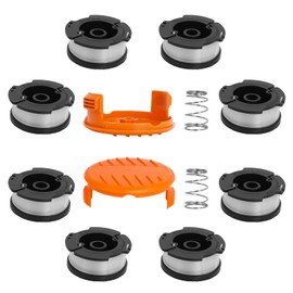10Pack Replacement Spool Compatible with Craftsman Weed Eater - 0.065" 30ft String Trimmer Line Spool,Autofeed Weed Wacker String Line for Craftsman String Trimmer(8 Spool,2 Cap,2 Spring)