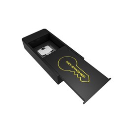 Magnetic Hide A Key Holder - 3.8 x 2 Inches - Black Magnetic Key Holder Under Car - Durable Plastic KeyHolder - Key Hider Magnetic Key Box Hide a Key Case Extra Home Key Safe (XL)