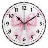 Msyxl Ribbon Bows Wall Clock, Silent Non Ticking 10 Inch
