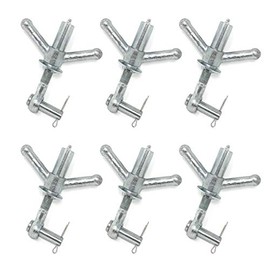 Gloxco Greasable Wingnut Assembly for Manways, 5/8" Eye Bolt, 5-1/2" Long, Pack of 6 (WNA-1010-0002-B)