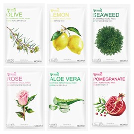 Face Masks Sheet (Pack of 6+1) Face Mask Purifying Facial Mask Hydrating, Moisturizing and Rejuvenating Facial Treatment Mask Beauty Skincare