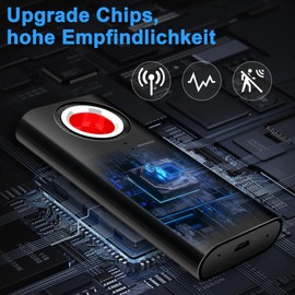 Nisanuki Bug Detector, RF Wireless Camera Finder Bug Finder Anti Spy Anti-Recording Detector for GPS Locator Tracker Camera Listening Devices Wireless Cameras for Home Office Travel Hotel