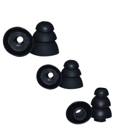 New Triple Flange Replacement Earbuds Eartips 3 Pairs (S, M, L) for Monster Beats Dr. Dre Tour, Powerbeats, urBeats, Gratitude, NCredible N-Ergy in-Ear Stereo Earphones