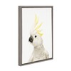 Kate and Laurel Sylvie White and Yellow Cockatoo Animal Print