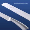 Brotmesser Wellenschliff,Ultrascharf Einteiliges Design Edelstahl-Brotmesser Brotmesser Klein, Rostfreier Edelstahl, 20