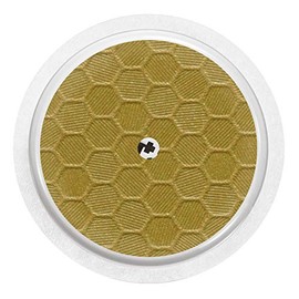 2X Honeycomb - Effect/Structure - Sticker Skin for Freestyle Libre sensors Color Gold