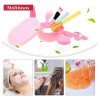 11 Pzs Kit Preparación Mascarilla Facial Bowl Brochas Frasco