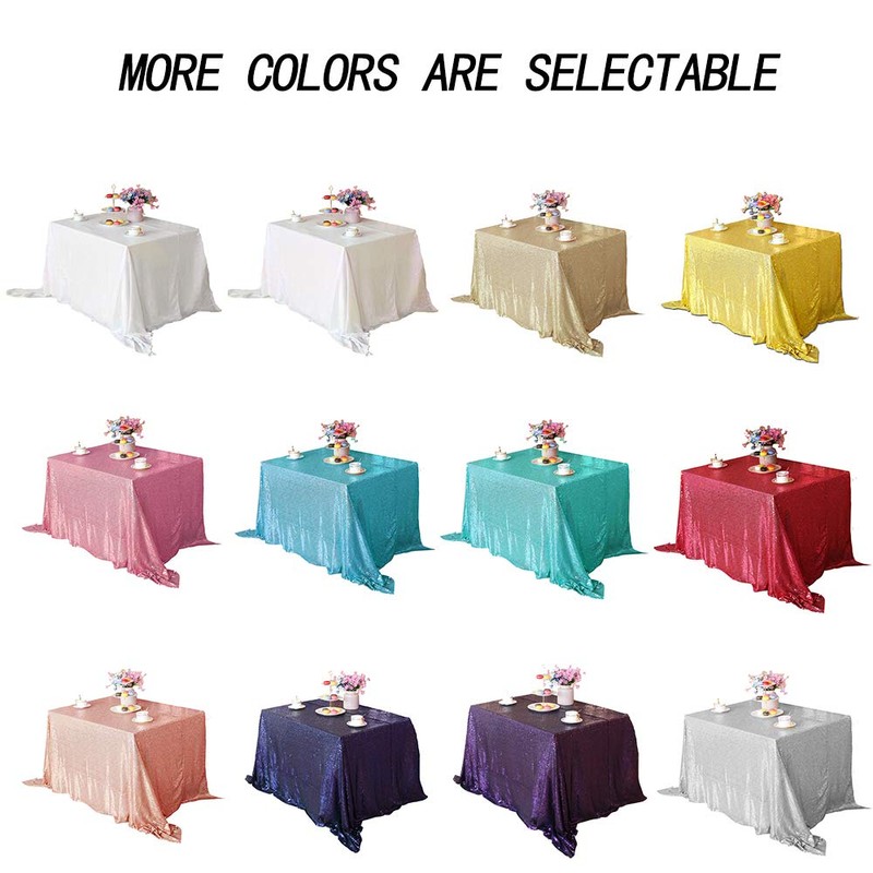 JYFLZQ - Mantel de lentejuelas de color burdeos de 50