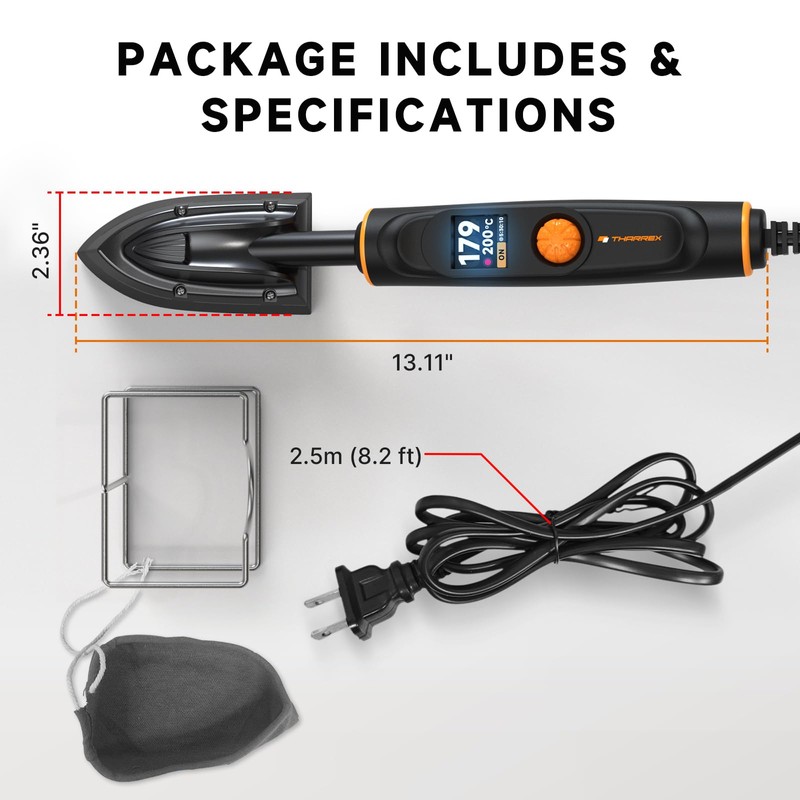 THARREX Digital Edge Banding Iron with LCD Screen | Extra-Long