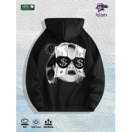 Money - Vision Graphic Hoodie 100% Cotton US Warehouse 7 ColorsColor: Black, Size: 2 XL