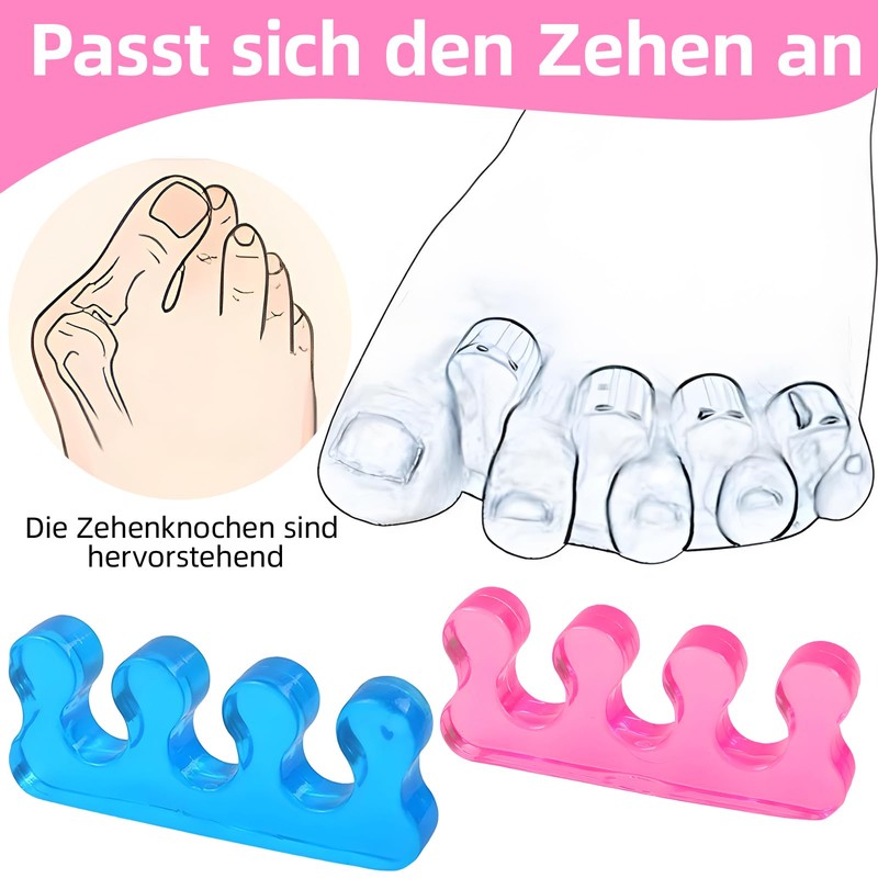 Uncle yang SEBS Toe Separators - 4-Piece Hallux Valgus Correction