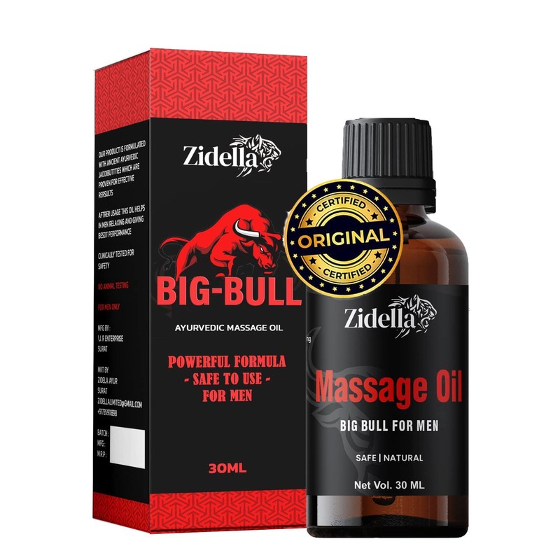  Bigbull Pure Ayurvedic Massage Oil for Men - 30ml