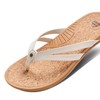 REEF Pacific Joy Women's Flip Flop, Vegan Leather Strap and