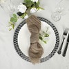 BalsaCircle 5 Natural Cheesecloth Gauze Cotton Dinner Table Napkins Wedding