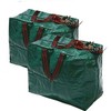 Ram® 2 X Large Christmas Decoration Storage Bags Tinsel Baubles Xmas Decor Zipped Storage Bags