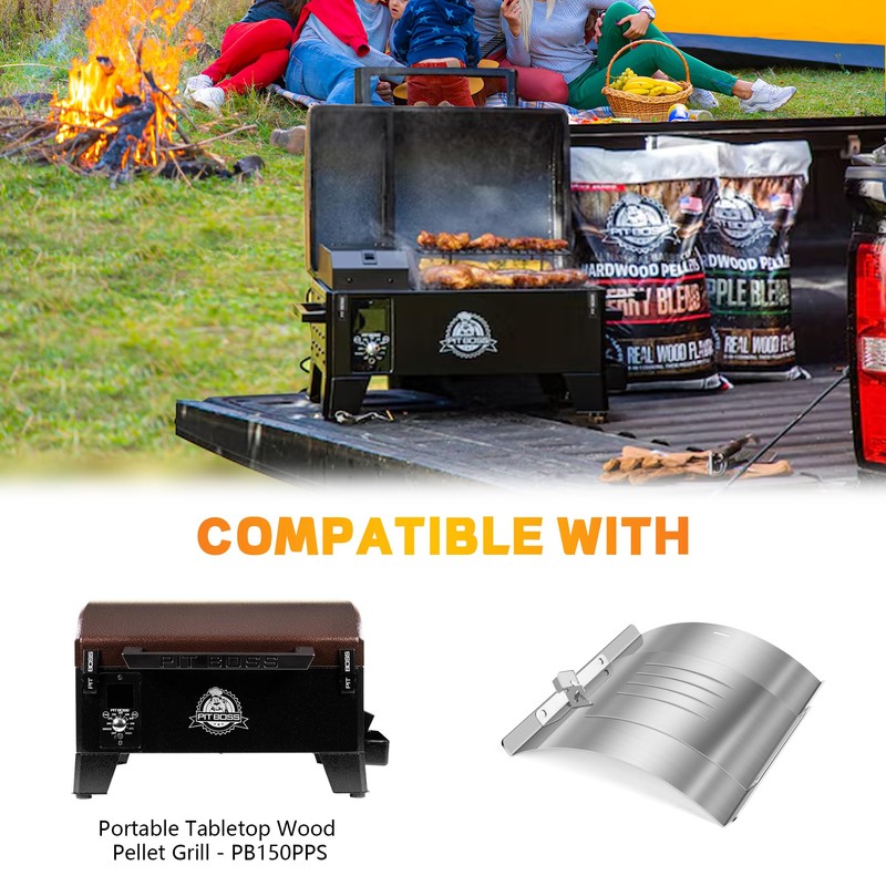 Flame Broiler Kit for PB150PPS Portable Pellet Grill,Pitboss Heat Diffuser