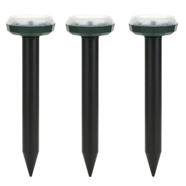 Solar Power Mouse Killer Ultrasonic Mouse Snake Repeller Ground Spikes for Outdoor Garden Yard