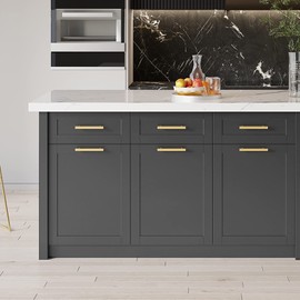 DWIL Matte Finish Furniture Paint - 32 Oz Wood Paint for Cabinets, Doors, Tables, and Dressers Refinishing - Water-Based, Non-Toxic & Odorless, Easy to Apply(Anthracite Gray)-With Tools