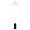 Somerset 64" Tall Floor Lamp with Fabric Shade in Blackened
