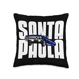 California Classic Low Rider Santa Paula Throw Pillow, 16x16, Multicolor