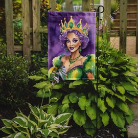 Caroline's Treasures DAC5246GF Queen of Mardi Gras Garden Flag Mailbox Flag Decorative Yard Flag Banner Outside Patio Artwork Yard Flower Beds, Garden Size, Multicolor