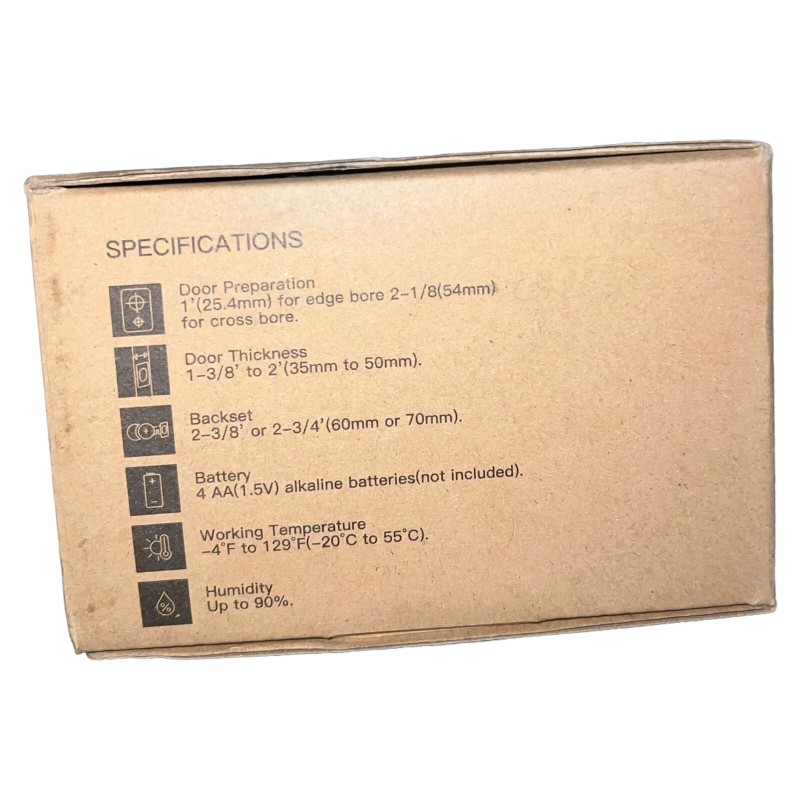 OrangeIOT Orange Lion Keypad Digital Deadbolt OL01 Keyless Entry Back