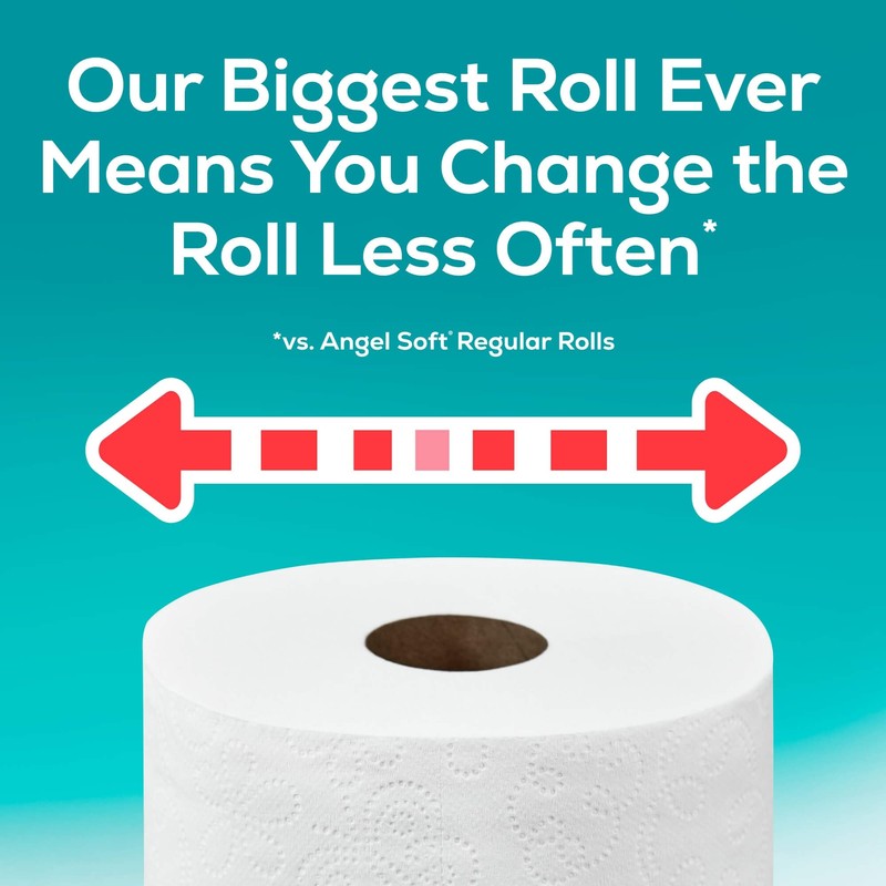 ANGEL SOFT® BATH TISSUE, 12 SUPER MEGA ROLLS