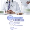 Goniometer,5Pcs 6/8/10inch 360 Degree Plastic Medical Goniometer, Protractor Angle Medical