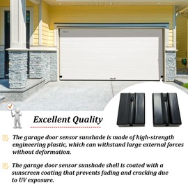 Garage Door Sensor for Genie Garage Door Openers Manufactured After 1993, Garage Door Sensor Sun Shield, Protect The Sensor from Direct Sunlight, Replacement for Genie/Overhead Garage Door Sensors.