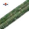 Unbranded Green Strawberry Quartz Faceted Rondelle Beads Size 6x9mm 15.5''