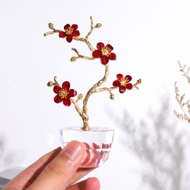 K9 K9 Crystal Glass Flower Figurine Birthday Present for Women Popular Wedding Anniversary Present Wedding Gift Valentine's Day Gift for Her Wife Mother