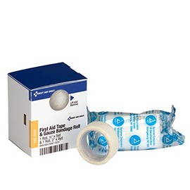 First Aid Only SmartCompliance Refill 1/2"x 5 yd. First Aid Tape and 2" Conforming Gauze Bandage Roll, 1 Per Box