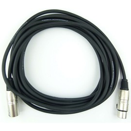 Adam Hall Cables K3MMF0600 Microphone Cable XLR Female to XLR Male DMX Audio Cable 3-Pin (6.0 m, Black, 10) Pack of 10