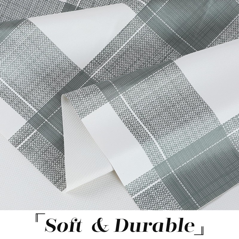 FAVE Rectangle Waterproof PU Table Cloth Wipeable Soft Table Cover