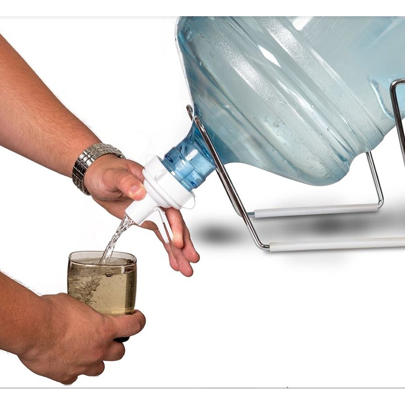 For Your Water Free Standing Chrome Metal Silver Water Stand