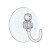 SUCTION SUCKER WINDOW HOOKS CLEAR PLASTIC HOOK 45MM ( pack