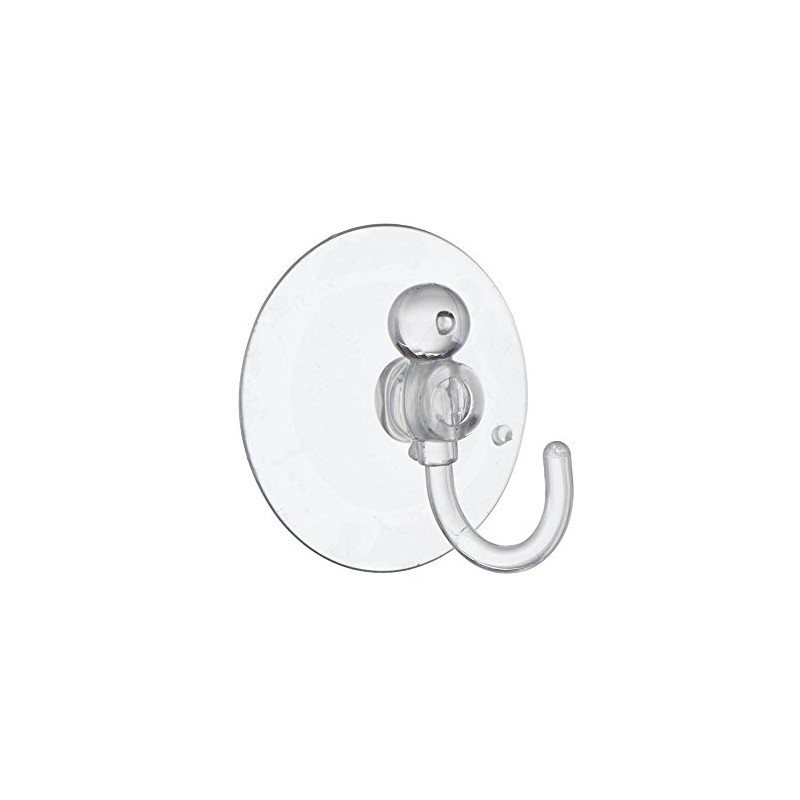 SUCTION SUCKER WINDOW HOOKS CLEAR PLASTIC HOOK 45MM ( pack