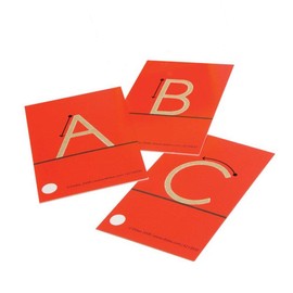Didax Educational Resources Tactile Uppercase Sandpaper Letters, Upper case, 4-1/4 X 2-5/8 in, Multi