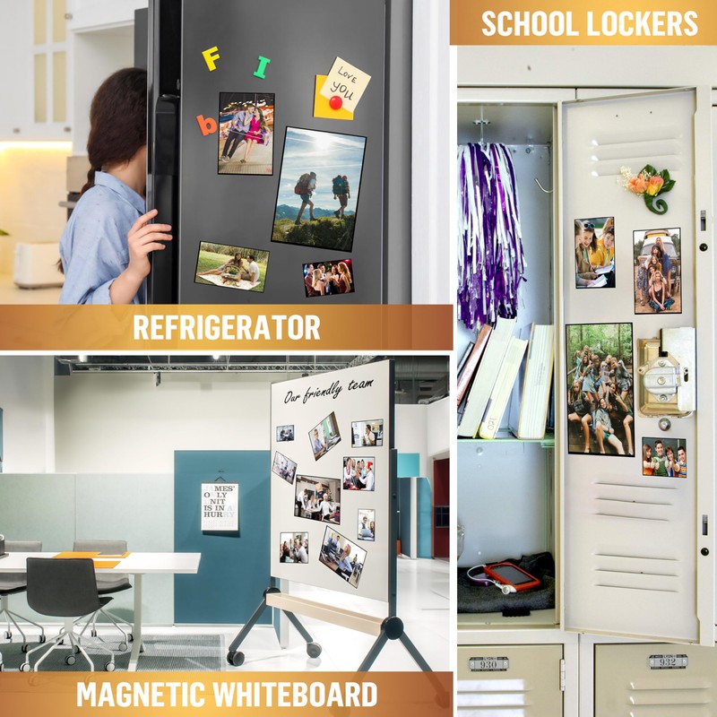 15 Pack 2.5 x 3.5 Magnetic Picture Frames for Refrigetator