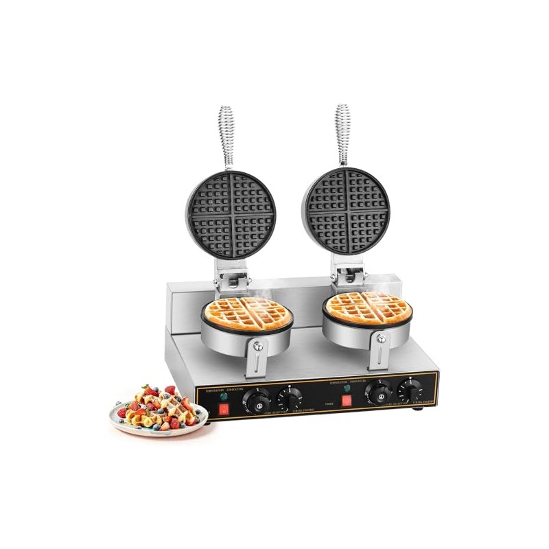 2400W Waffle Maker Electric Double Waffle Irons Nonstick Muffin Machine