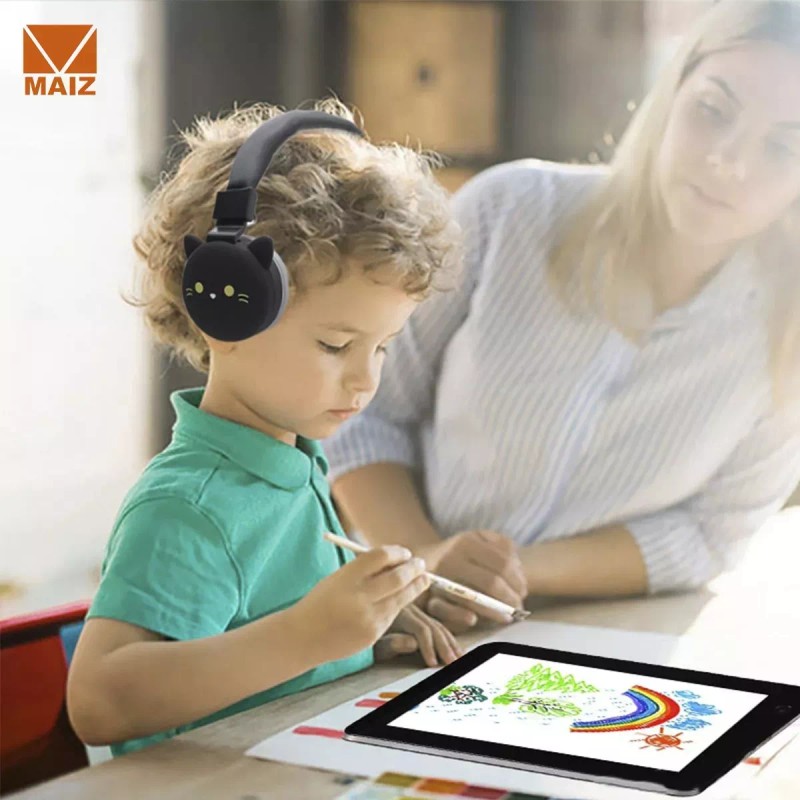 Maíz 4x3 Audifonos Bluetooth Inalambrico Kawaii Diadema Stereo