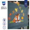 Vervaco Fox Fall Table Runner Kit, Cotton, Multicoloured, 40 x