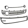 HECASA Lower Bumper Grille W/Fog Light Bezel Compatible with 2001-2005