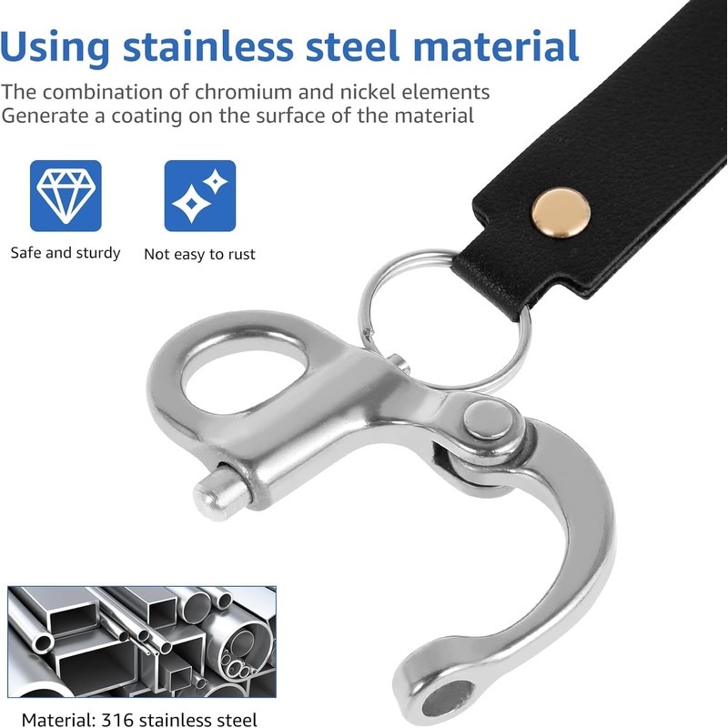 Yeanifeana Quick Release Clip Shackle for SCBA Mask,Firefighter Accessories, Quick